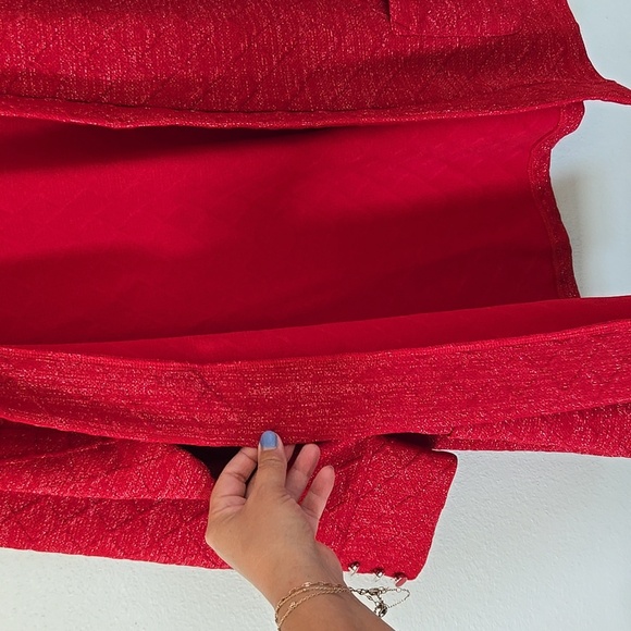Allison Daley | Red Sparkle Cardigan Size Large - Picture 5 of 9